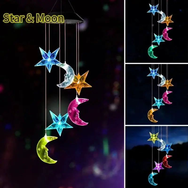 LED Solar Wind Chime Crystal Ball Hummingbird Wind Chime Light Color Changing Waterproof Hanging Solar Light For Home Garden from PriceLows™