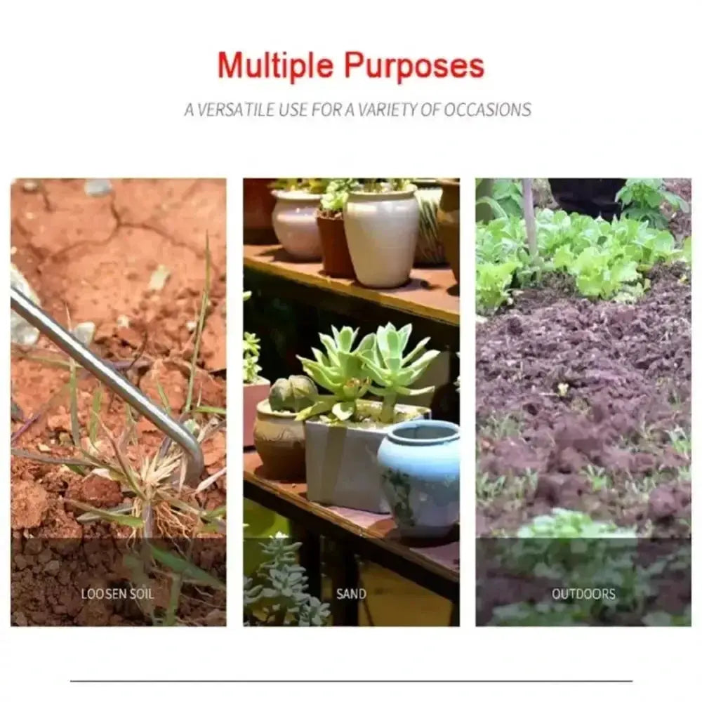 Stainless Steel Gardening Weeder | Manual Root Puller | Portable Hand Tool