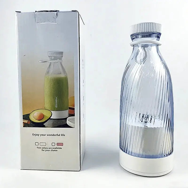 2026New 500ml Rechargeable Portable Juicer, Ice Cream Electric Juicer, Mini Glass Juice Bottle With Stainless Steel Blade from PriceLows™