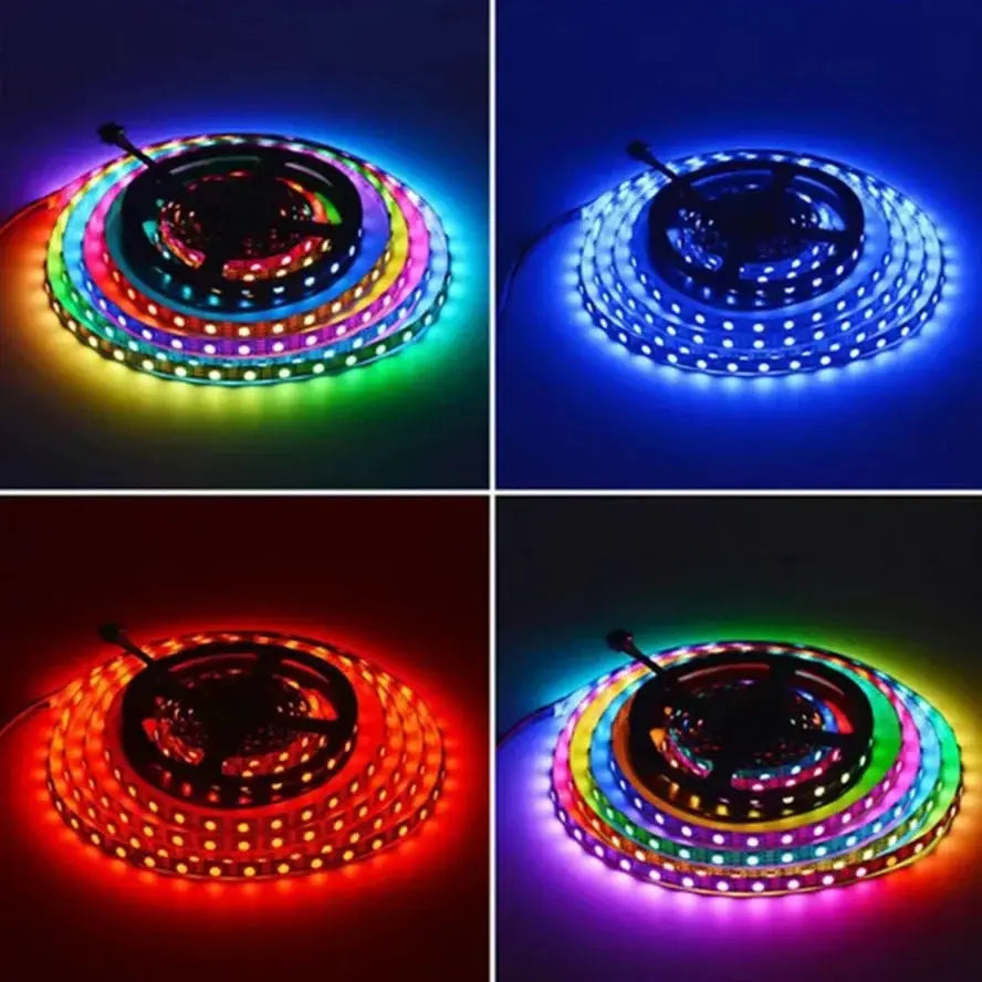 5V Independent Control WS2812B IC Led Lights RGB Led Strip Light IP65 IP68 Waterproof Smart Pixels Magic Light Black White PCB from PriceLows™