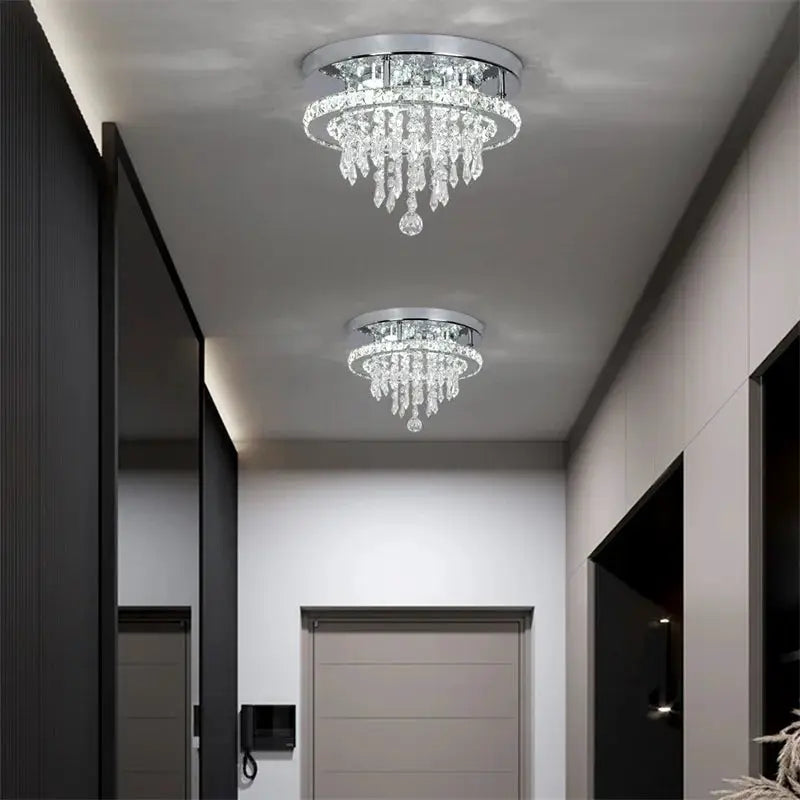 Modern K9 Luxury Crystal Ceiling Lamp Smart Led Living Dining Room Pendant Light Chandelier Remote Control Hanging Decor Luminai from PriceLows™