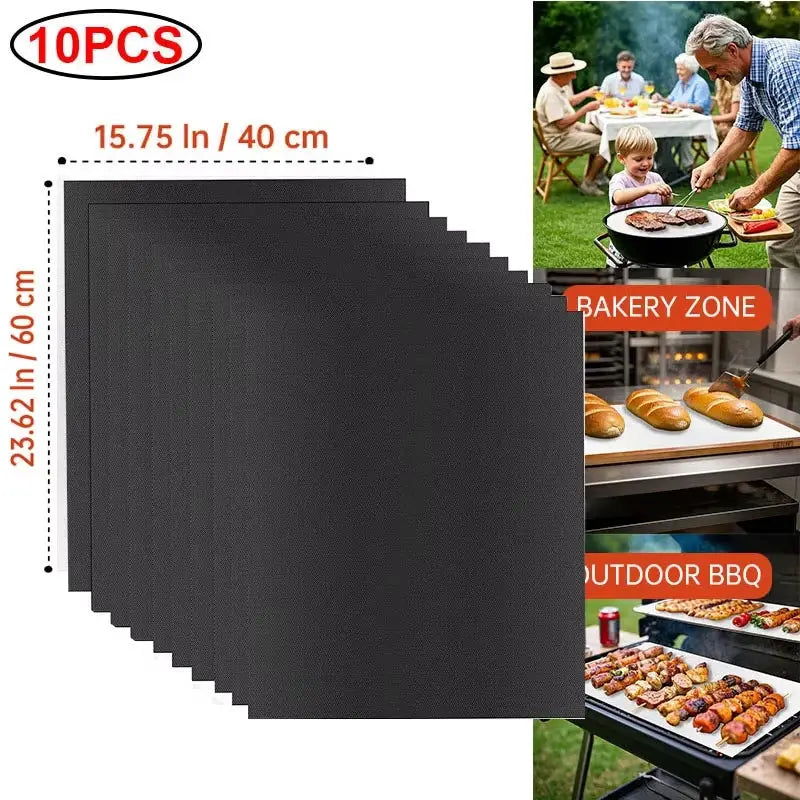 BBQ Grill Mat | Non-Stick | Reusable | Heat Resistant Extra Thick