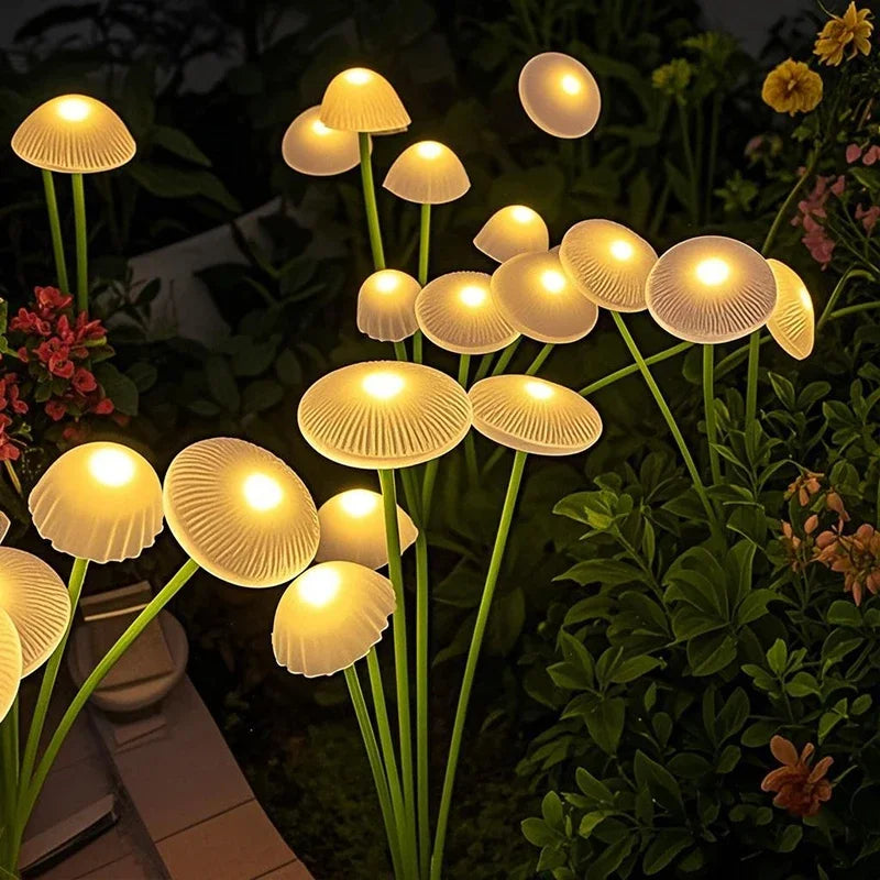Solar Garden Lights Dual Mode LED Solar Mushroom Lights Waterproof Decor Yard Patio Pathway Jellyfish for Garden Ambiance from PriceLows™