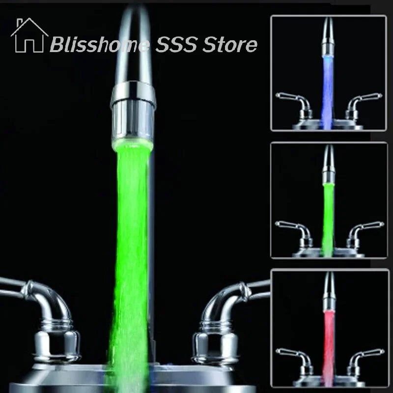 Sensor Faucet Aerator | Temperature Sensitive LED Light | Water Saving | 3 Color