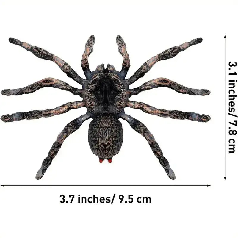 Realistic Spider Figure | Giant Plastic Tarantula | 2 Pcs 4 Pcs
