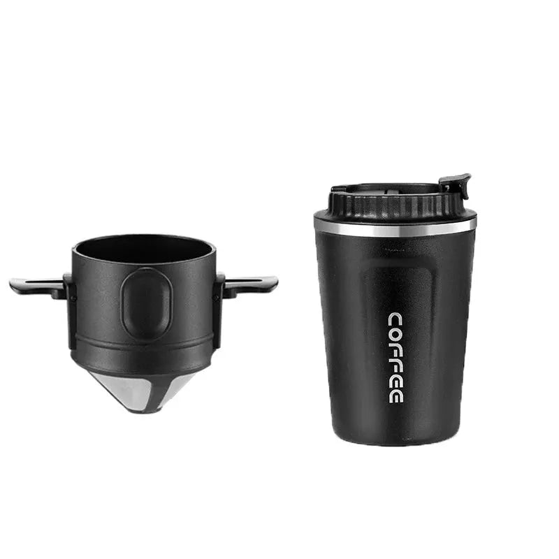 304 Stainless Steel Portable Coffee Filter Drip Coffee Tea Holder Reusable Mug Coffee Dripper Tea Cup Set Coffee Pot Coffeeware from PriceLows™