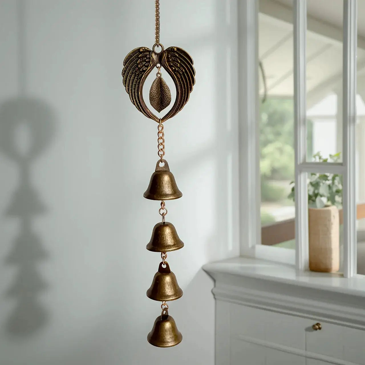 Christmas Retro Metal Wind Chimes, Elegant Holiday Decorations and Wall Decorations, Metal Wind Chime Hangings for Porches, Balconies, and Christmas Trees from PriceLows™