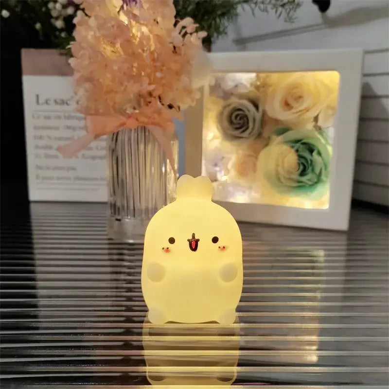 Rabbit Night Light Bedhead Bedroom LED Small Table Light Non Plug In Floor Stand Creative Atmosphere Night Light Decoration from PriceLows™