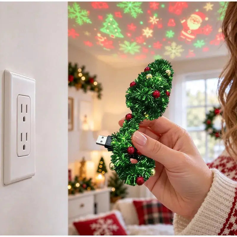 Christmas Projection Lamp | USB | 6 Patterns | Star Shape