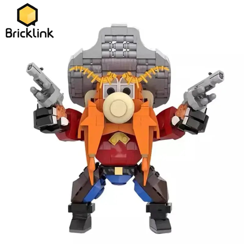 Bricklink MOC Creative Cartoon Anime Figures YOSEMITES SAM Cat and Devil Model Building Blocks Kid Toys Christmas Gift from PriceLows™