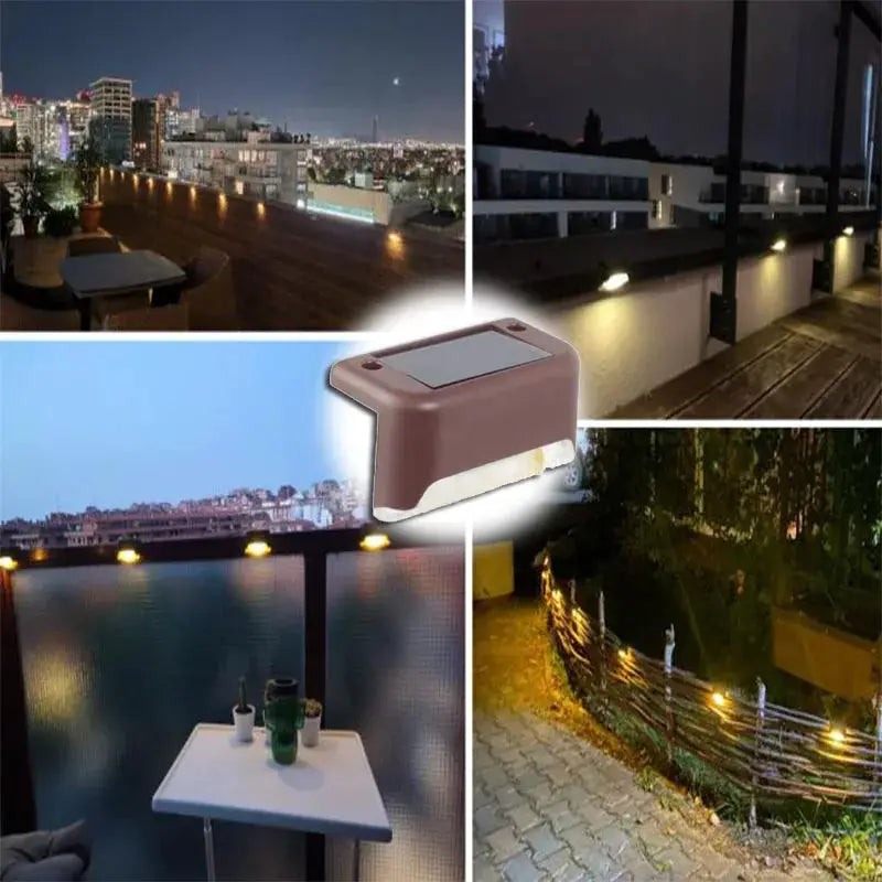 Solar LED Lights Outdoor Garden Light Deck Lamp Solar Stairs Light Waterproof Solar Step Lamp Patio Garden Decor from PriceLows™