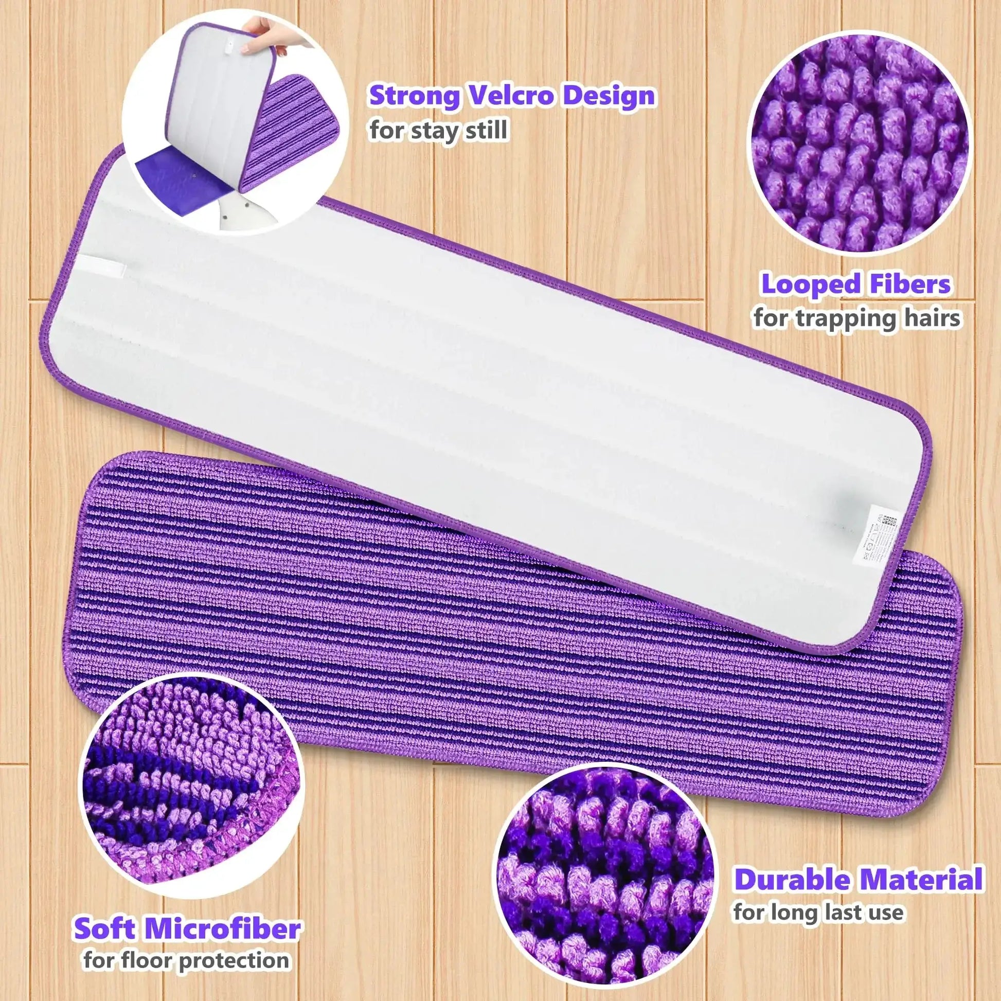 Reusable Mop Pads Compatible with Swiffer PowerMop,Washable Reusable Floor Mopping Refills from PriceLows™