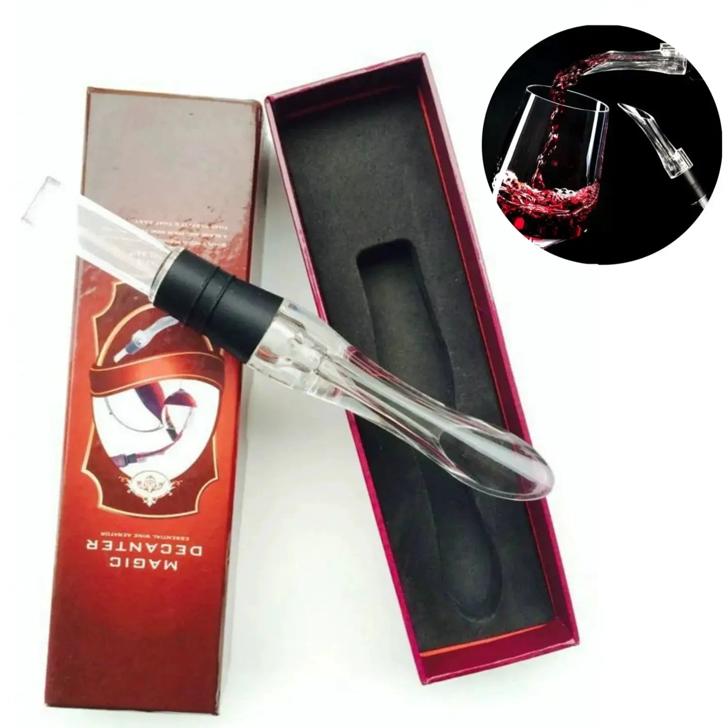 1pc Wine Aerator Pourer Premium Aerating Pourer Red Wine Decanter Cap Spout Stopper Bottle Mouth Dispenser Decanter Spout from PriceLows™