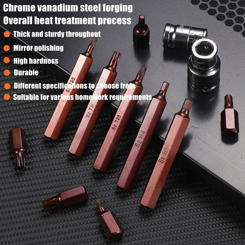 40pcs Torx Star Spline Hex Socket Bit Set Tool Kit Precision Screwdriver Bit Garage Equipment Auto Professional Repair Tools from PriceLows™