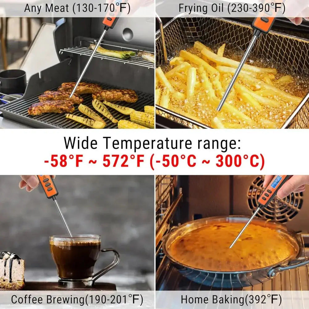 Digital Meat Thermometer | Instant Read | Long Probe | One Size