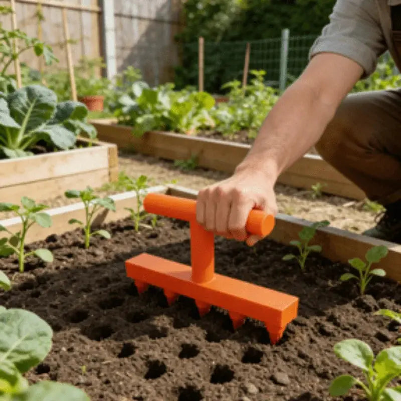 Gardening Hole Punch Seeder, Household Vegetable and Flower Seedling Puncher, Balcony Vegetable Garden Seedling Sowing Tool from PriceLows™