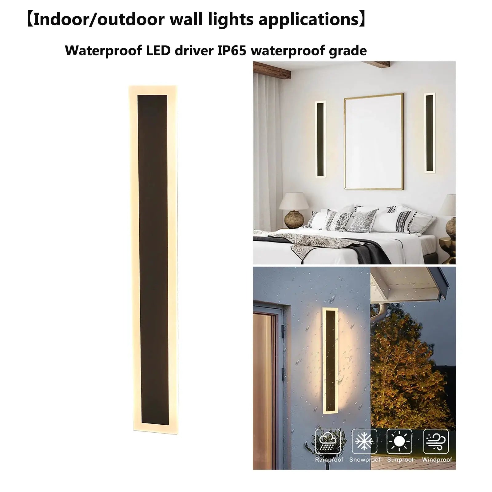 Wall Lamp with Acrylic Shade – Anti-Rust, Waterproof, and Corrosion-Resistant for Both Indoor and Outdoor Use from PriceLows™