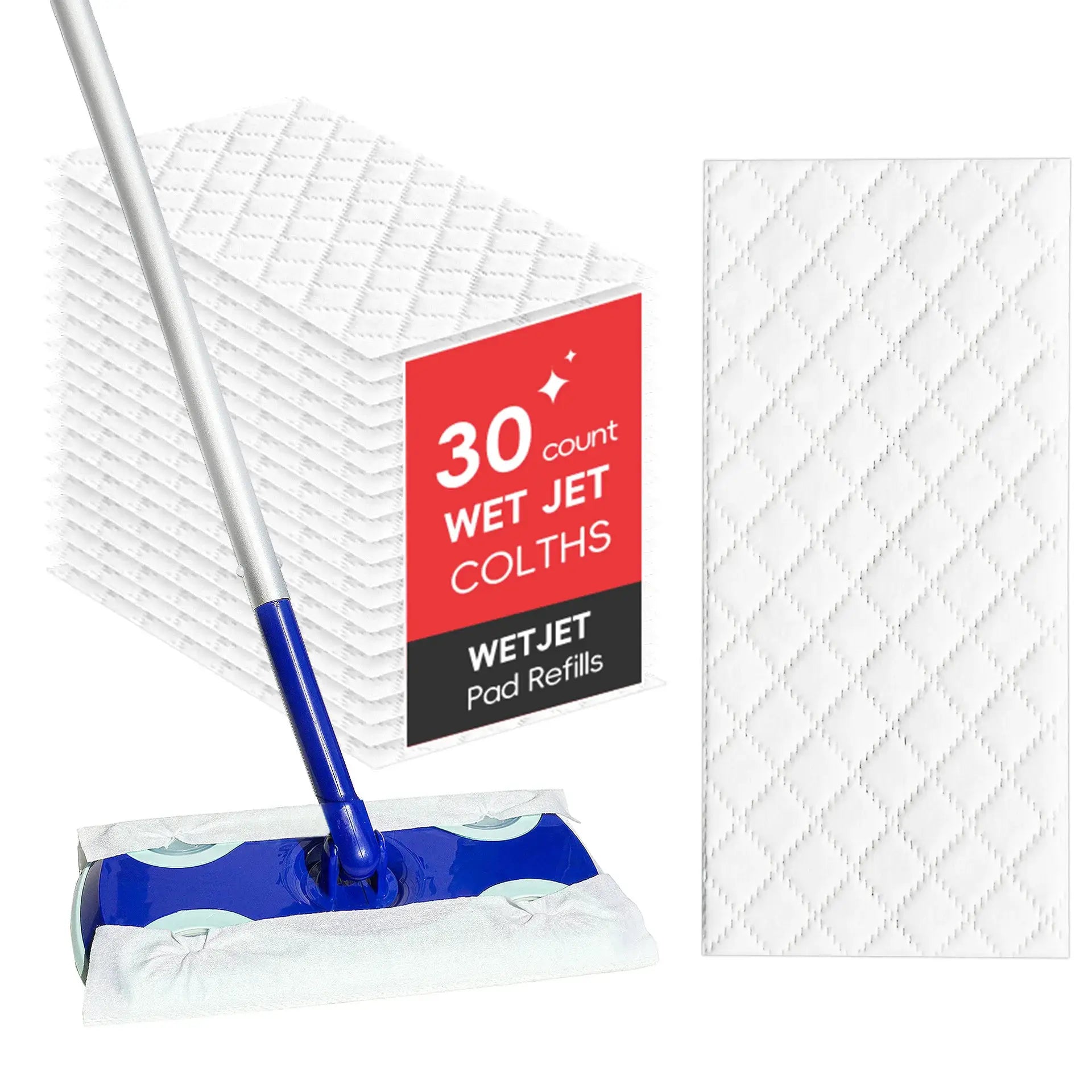30/60 PCS Disposable Mop Pads For Swiffer Mop Replacement Pads And Swiffer WetJet Mop Head Accessories For Floor Mopping from PriceLows™