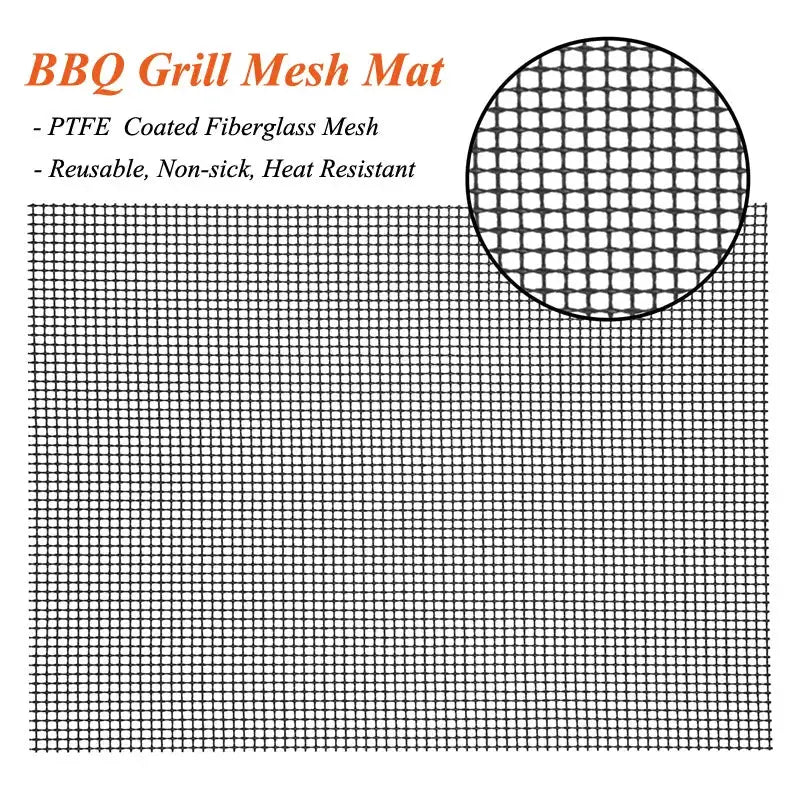 BBQ Grill Mat | Nonstick PTFE Surface | Reusable Heat Resistant