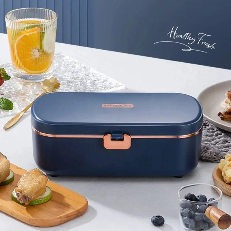 900ml Electric Lunch Box Water Free Heating Bento Box Portable Rice Cooker Thermostatic Heating Food Warmer For Office 220V from PriceLows™