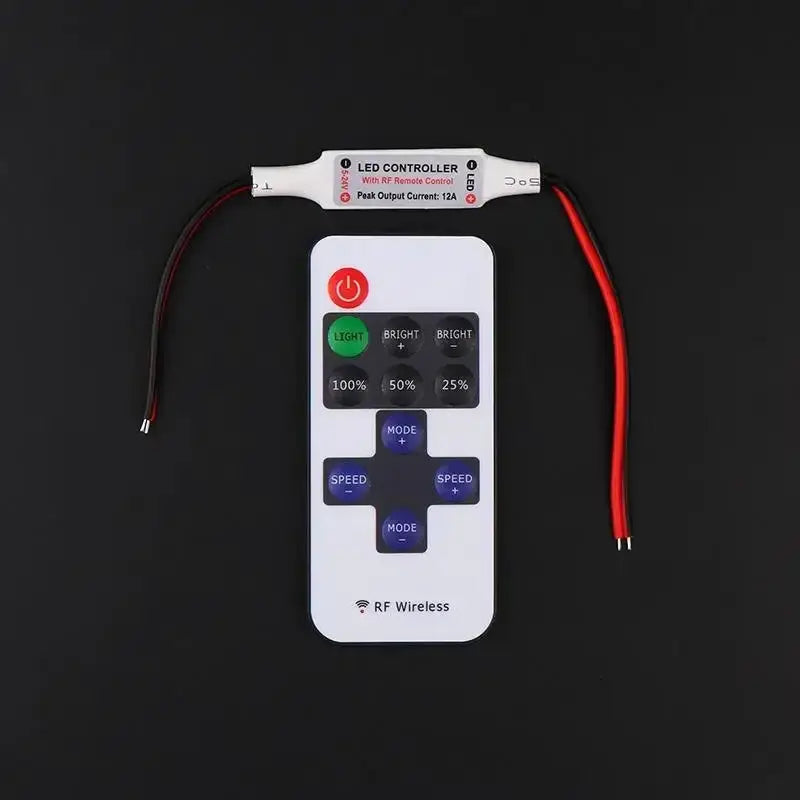 1/3/5Pcs 5-24V Led Dimmer Controller RF 11-Key Monochrome Montroller Wireless Remote Control For LED Strip Light from PriceLows™