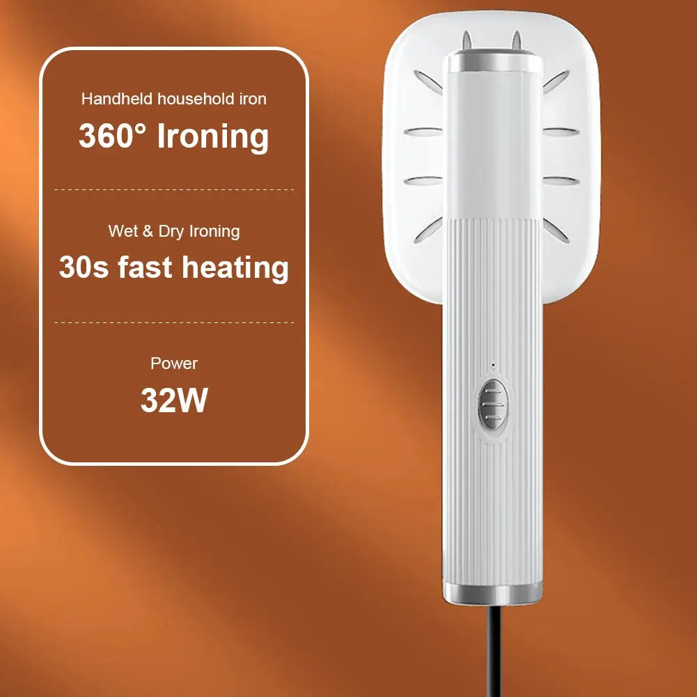 Portable Handheld Steam Iron | 360-degree Rotating Head | Usb Powered