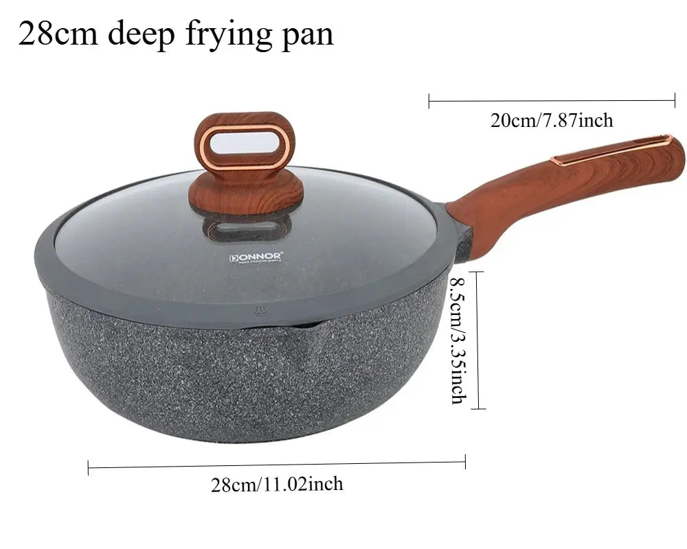DONNOR Ceramic Cookware Sets Pots and Pans Set Nonstick Induction Cookware Kitchen Cooking Set with Frying Pans Set from PriceLows™