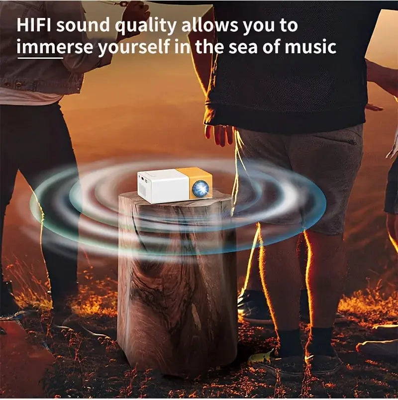 Mini Portable Projector | 3000 Lumens | HDMI USB Input | YG300