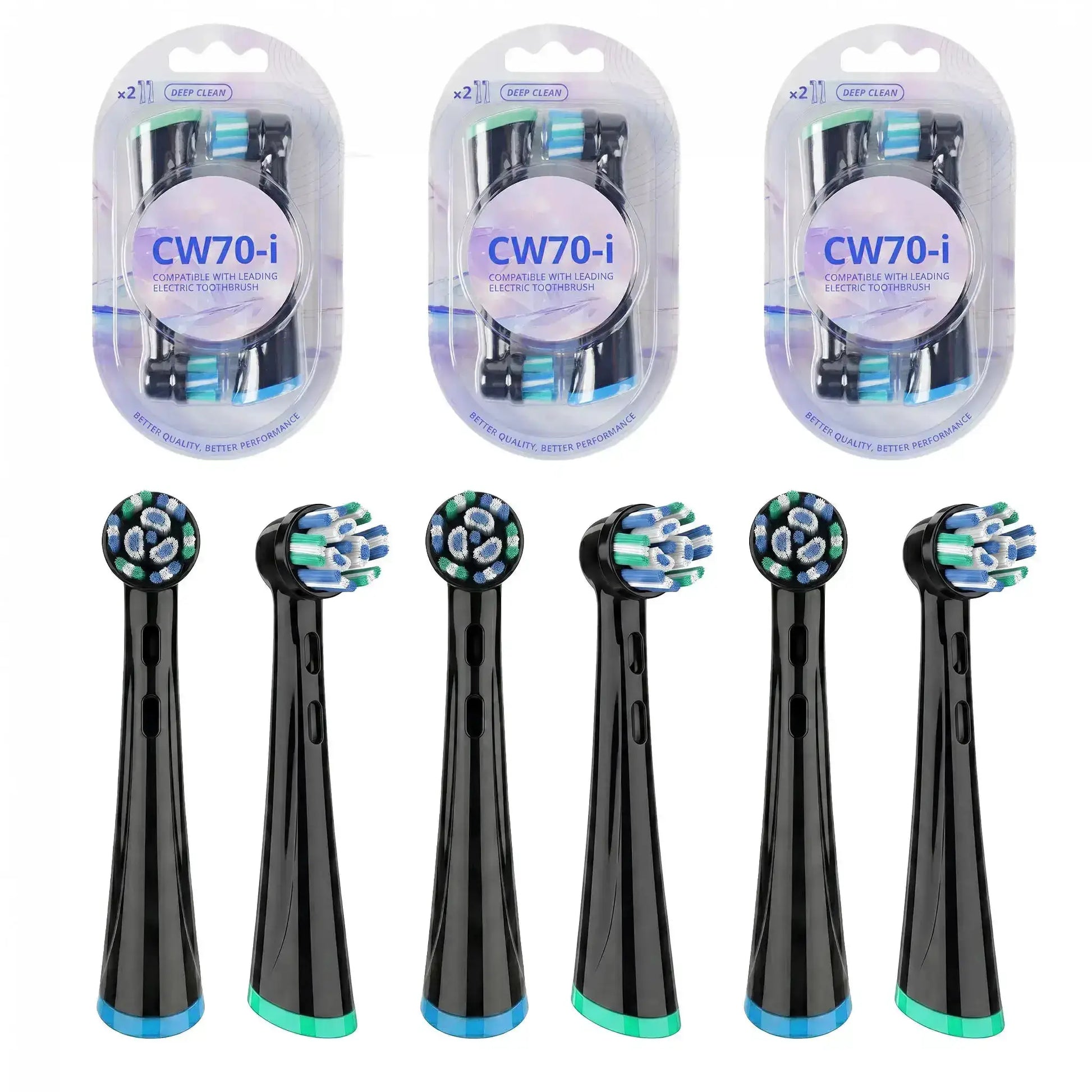 Replacement Brush Heads Compatible with OLB IO 2/3/4/5/6/7/7G/8/9/10 Electric Toothbrush, IO Series Toothbrush Head Refills from PriceLows™