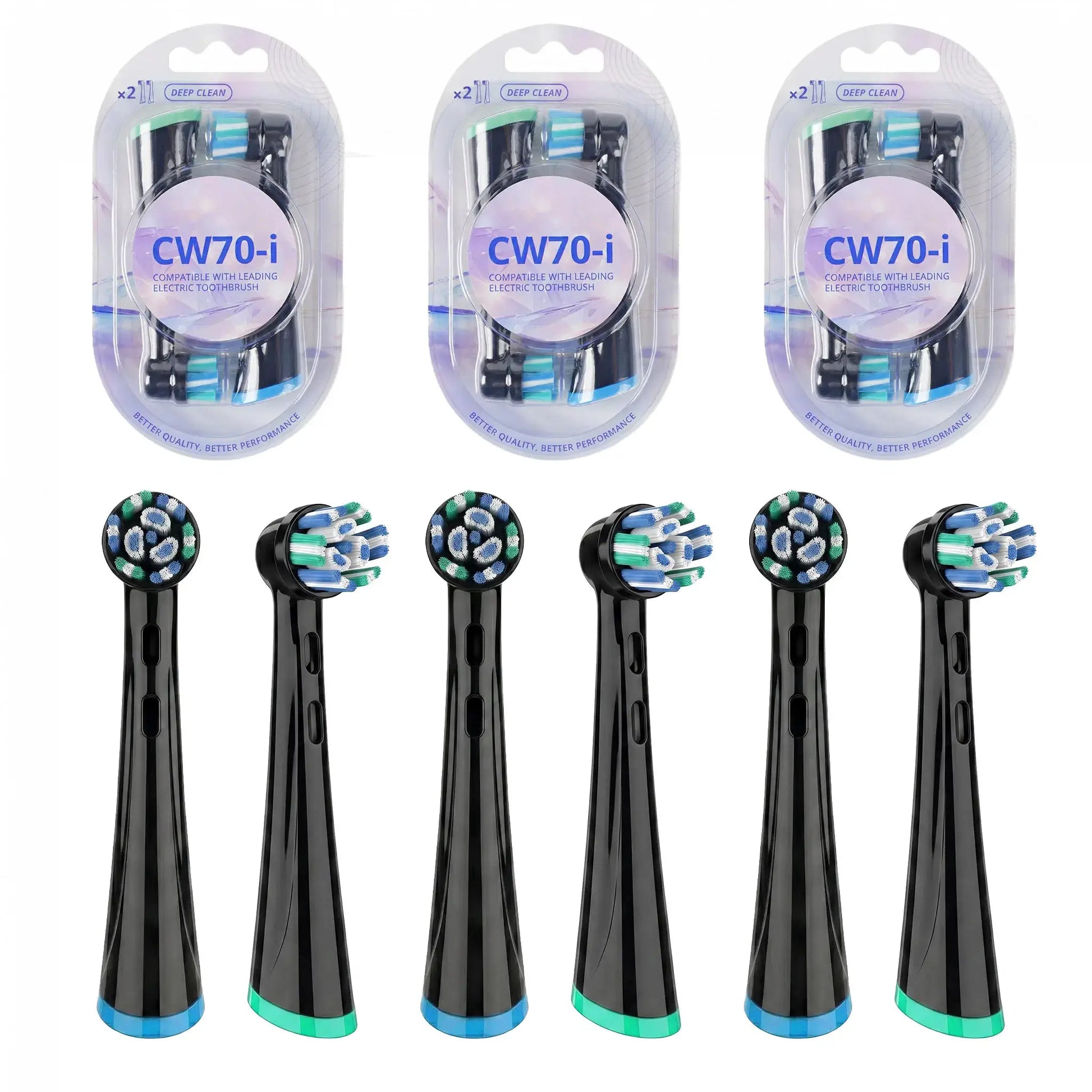 Replacement Brush Heads Compatible with OLB IO 2/3/4/5/6/7/7G/8/9/10 Electric Toothbrush, IO Series Toothbrush Head Refills from PriceLows™