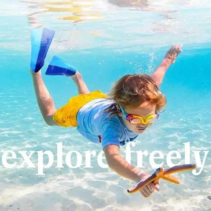 Children's Flipper Swimming Diving Flipper Adult Split Flipper Male and Female Swimming Frog Shoes Scuba Water Shoes Diving from PriceLows™