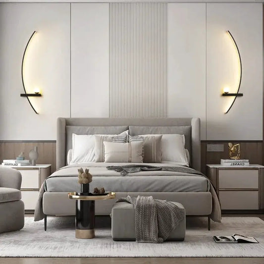 2PCS Modern Adjustable LED Wall Lamps, 21.65‘’ Wall Sconce Bedside Lamp Minimalist for Living Room, Bedroom, TV Background Wall from PriceLows™