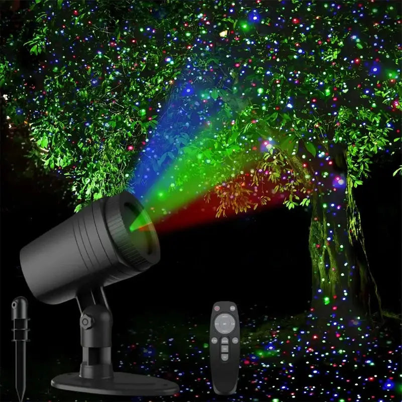 Laser Projector | RGB Remote Control | Waterproof | Holiday Decor