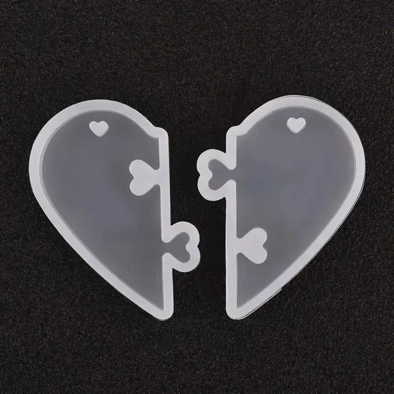 Crystal Epoxy Resin Molds | Heart Cat Claw Cabochon | Silicone Jewelry Pendant