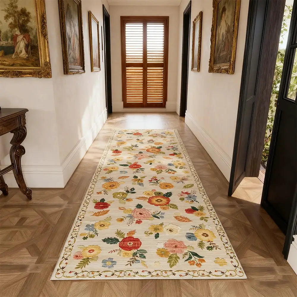 Area Rug 8x10 Large rug Boho Design, Non-Shedding & Easy to Clean, Ideal for Living Room rugs Low Pile Machine Washable rugs from PriceLows™