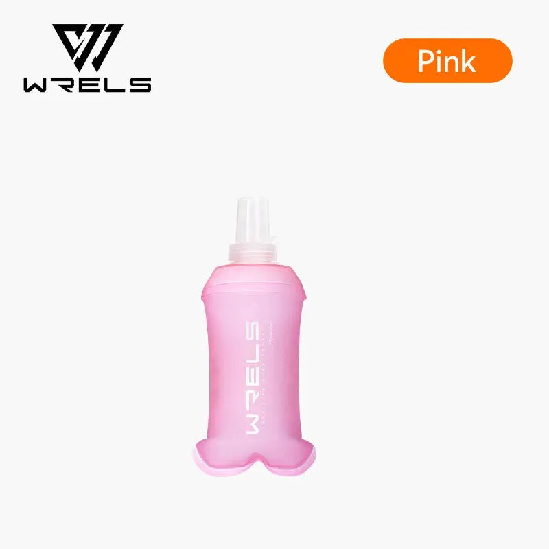 WRELS TPU Soft Folding Water Bottle BPA-Free Collapsible Flask Running Camping Hiking Travel Convenient Lightweight Water Bottle from PriceLows™