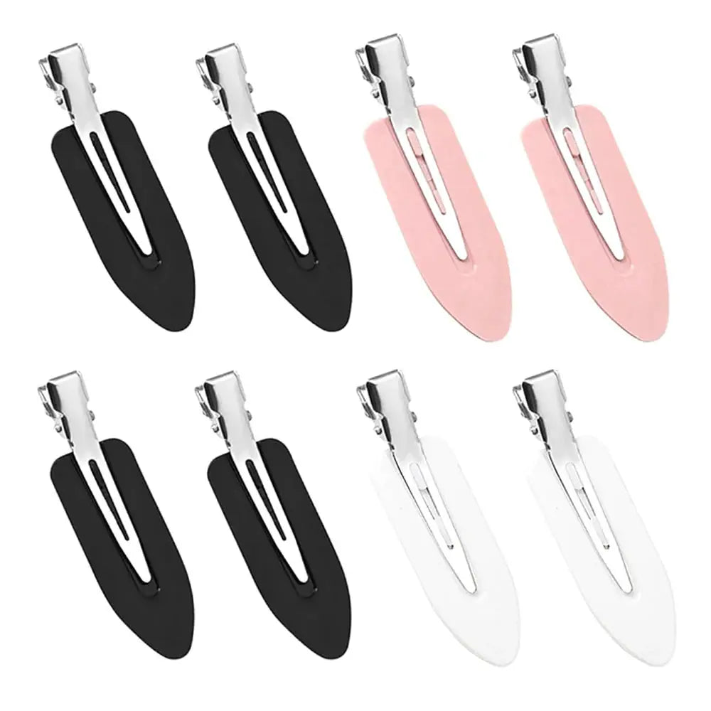 8Pcs Simple Y2k Hair Clips | Plastic Non-Slip Set | Daily Wear Style