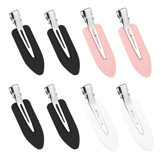 8Pcs Simple Y2k Hair Clips | Plastic Non-Slip Set | Daily Wear Style