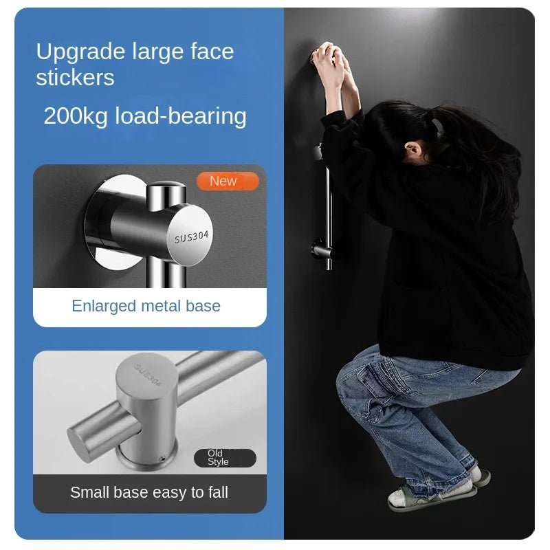Shower Sliding Bar | Black Stainless Steel | Wall Mounted | Adjustable