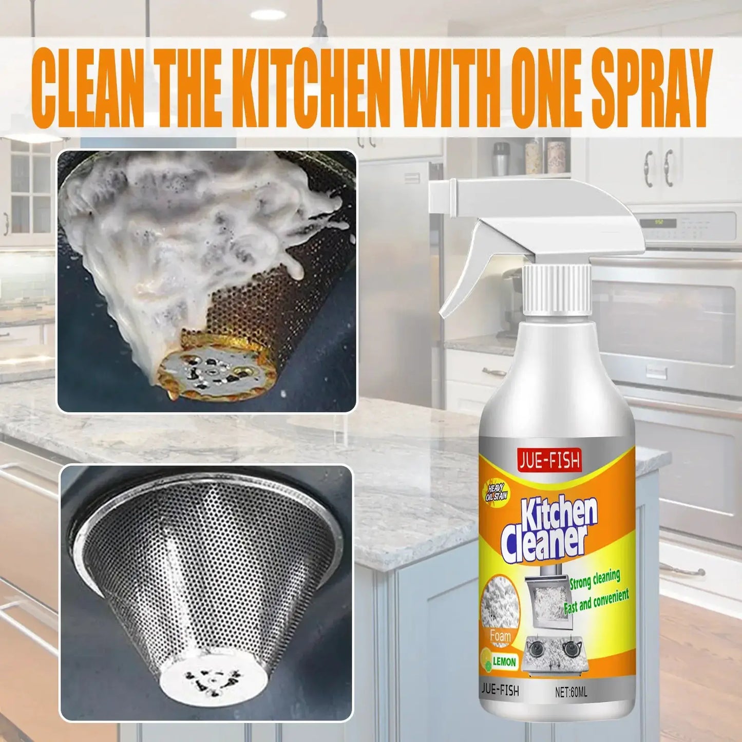 Oil Cleaner Bubble Spray Remover Grease Foam Multipurpose Dirt Oil Cleaning Kitchen Grills Foam Washing Kitchenware Degreaser from PriceLows™