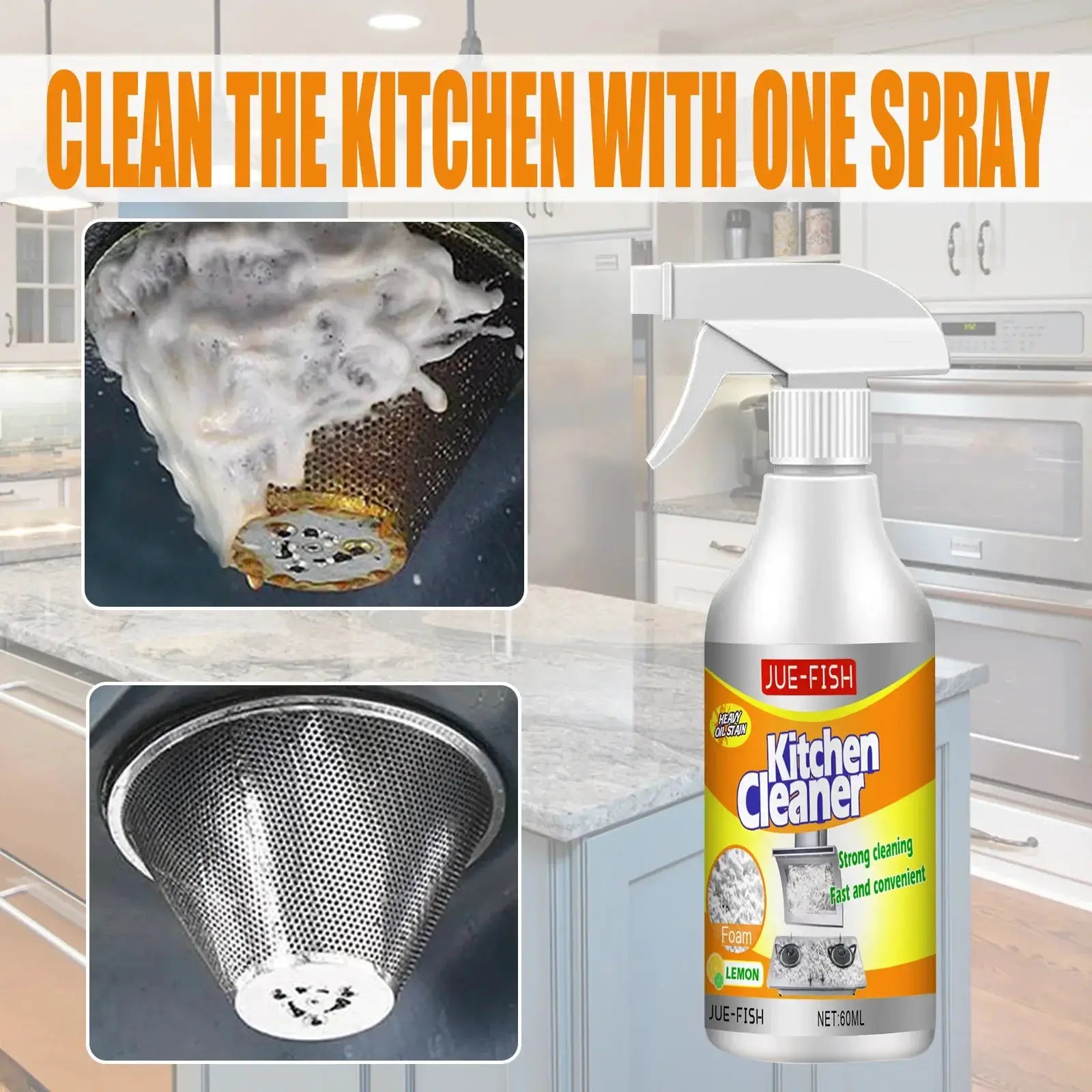 Oil Cleaner Bubble Spray Remover Grease Foam Multipurpose Dirt Oil Cleaning Kitchen Grills Foam Washing Kitchenware Degreaser from PriceLows™