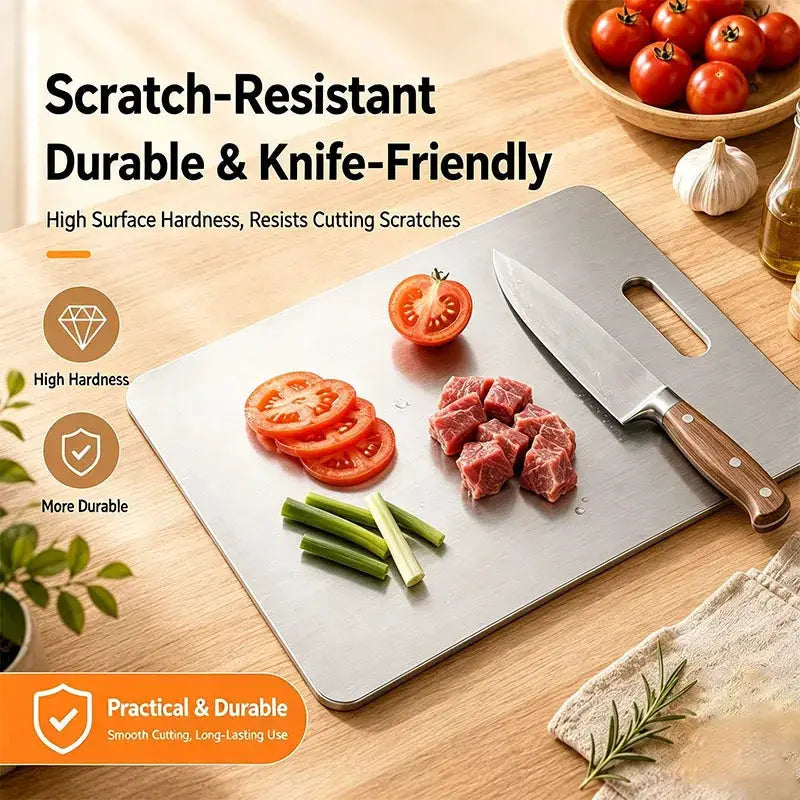 Cutting Boards for Kitchen Stainless Board 304 Steel Thickened Double Sided Food | Stainless Steel | Home Use | Home