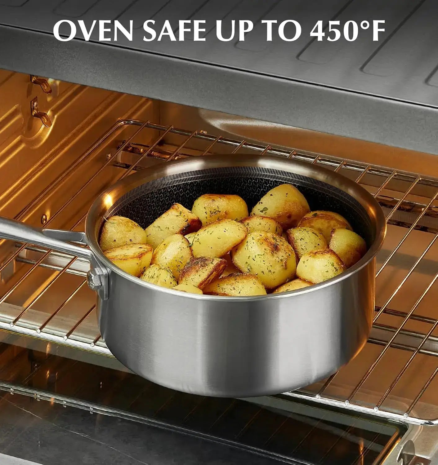 KOCH SYSTEME CS Hybrid Nonstick Stainless Steel Saucepan Set, 1QT & 2QT Triply Stainless Steel Saucepan Set, Induction Ready from PriceLows™