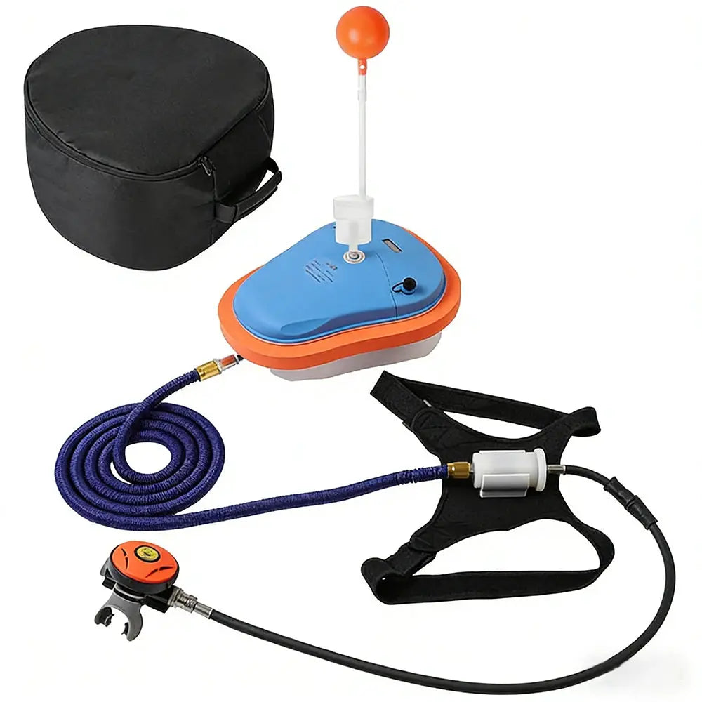 7M Deep Underwater Ventilator, Portable Scuba Diving Snorkel Equipment, Mobile Respirator for Snorkeling & Ice Diving, 1H from PriceLows™