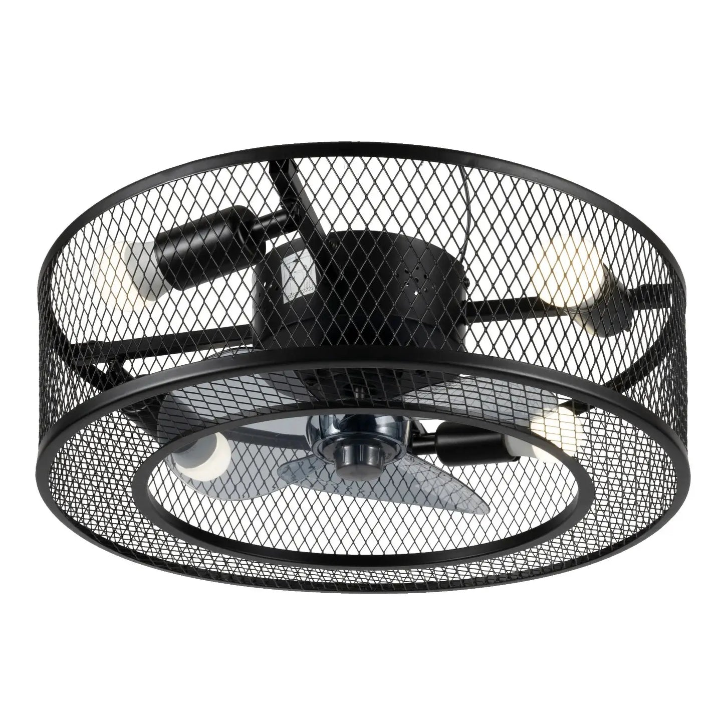 18 Inch Fan Pendant Light Black - Without Light Source E27 * 4 for Living Rooms, Restaurants, Bedrooms Foyers, Farmhouses, Bars from PriceLows™