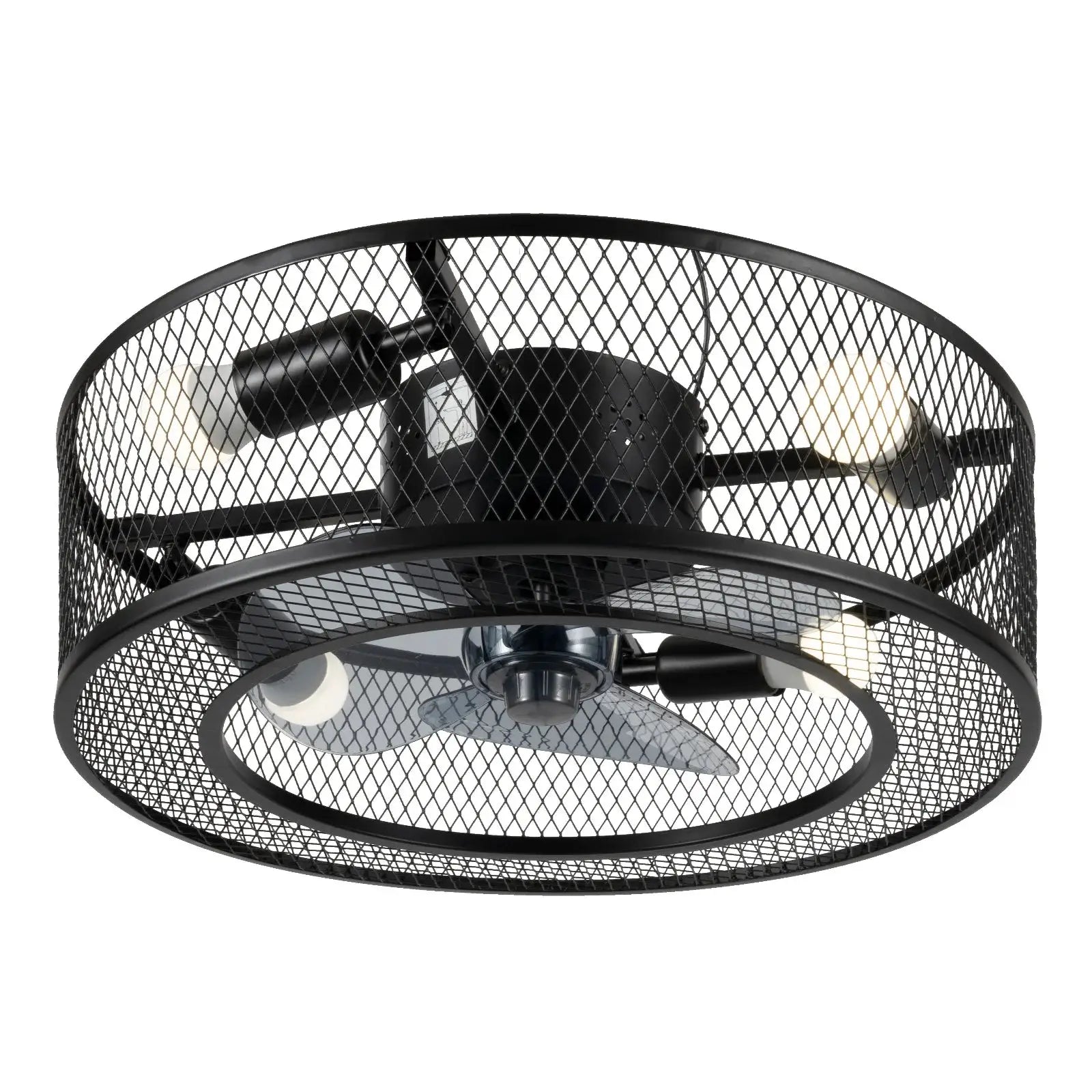 18 Inch Fan Pendant Light Black - Without Light Source E27 * 4 for Living Rooms, Restaurants, Bedrooms Foyers, Farmhouses, Bars from PriceLows™