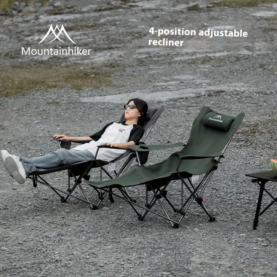 Folding Chair | 600D Oxford Cloth | 4 Adjustable Loungers | One Size