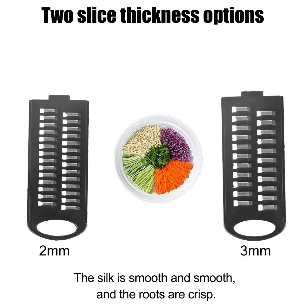 Vegetable Mandoline Slicer | 6-Blade Design | Stainless Steel | Manual Cutter