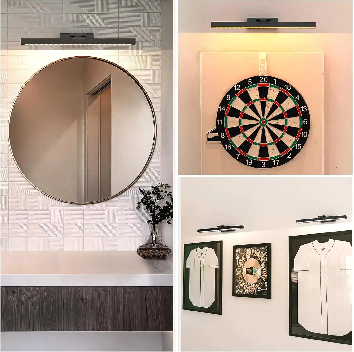 16in Wireless Art Light for Paintings CCT Dimmable Recharging Battery Picture Light with Remote Control for Gallery Dartboard from PriceLows™