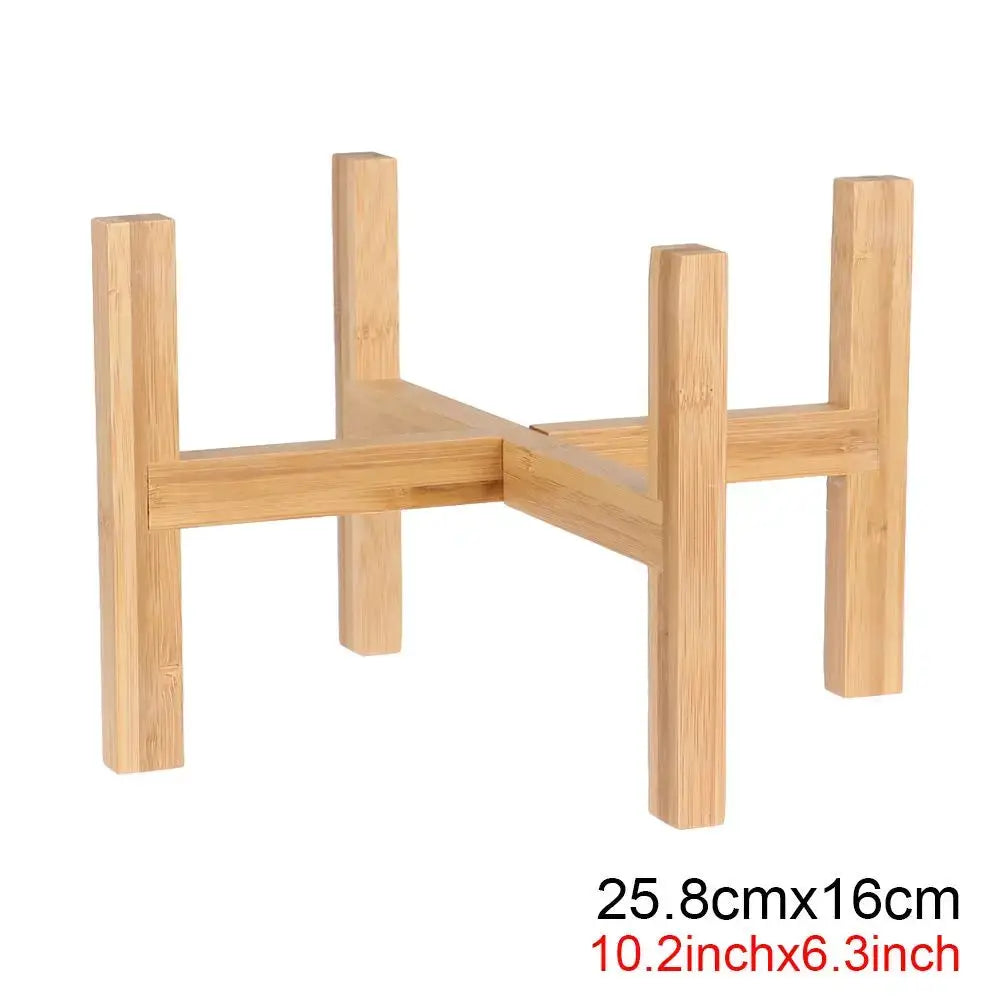 Floor-Standing Bonsai Display Stand Wood Flowerpot Holder Flower Pot Base Indoor Outdoor Home Decoration Tray Garden Supplies from PriceLows™